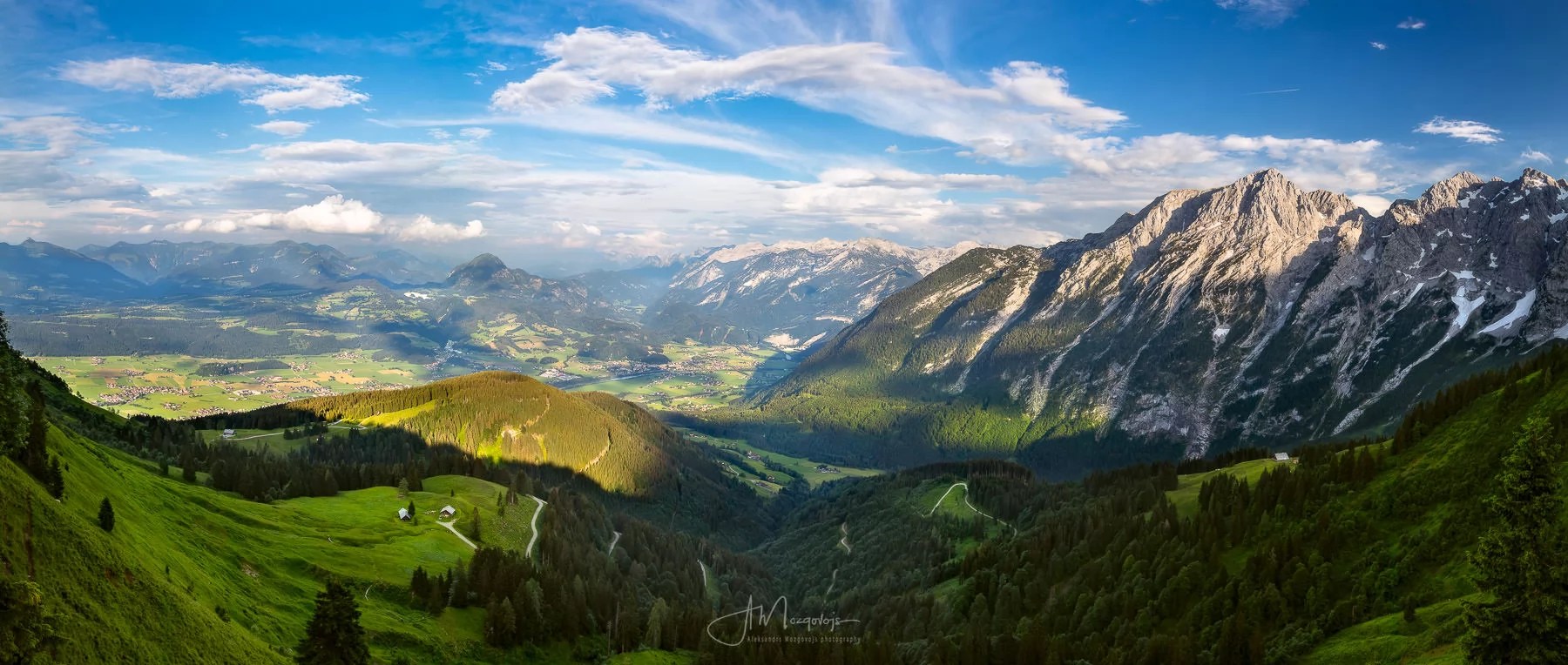 Alpine panorama road