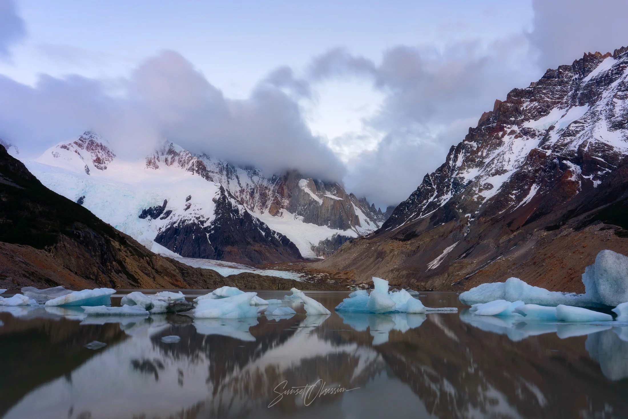Laguna Torre before dawn, Argentinean Patagonia