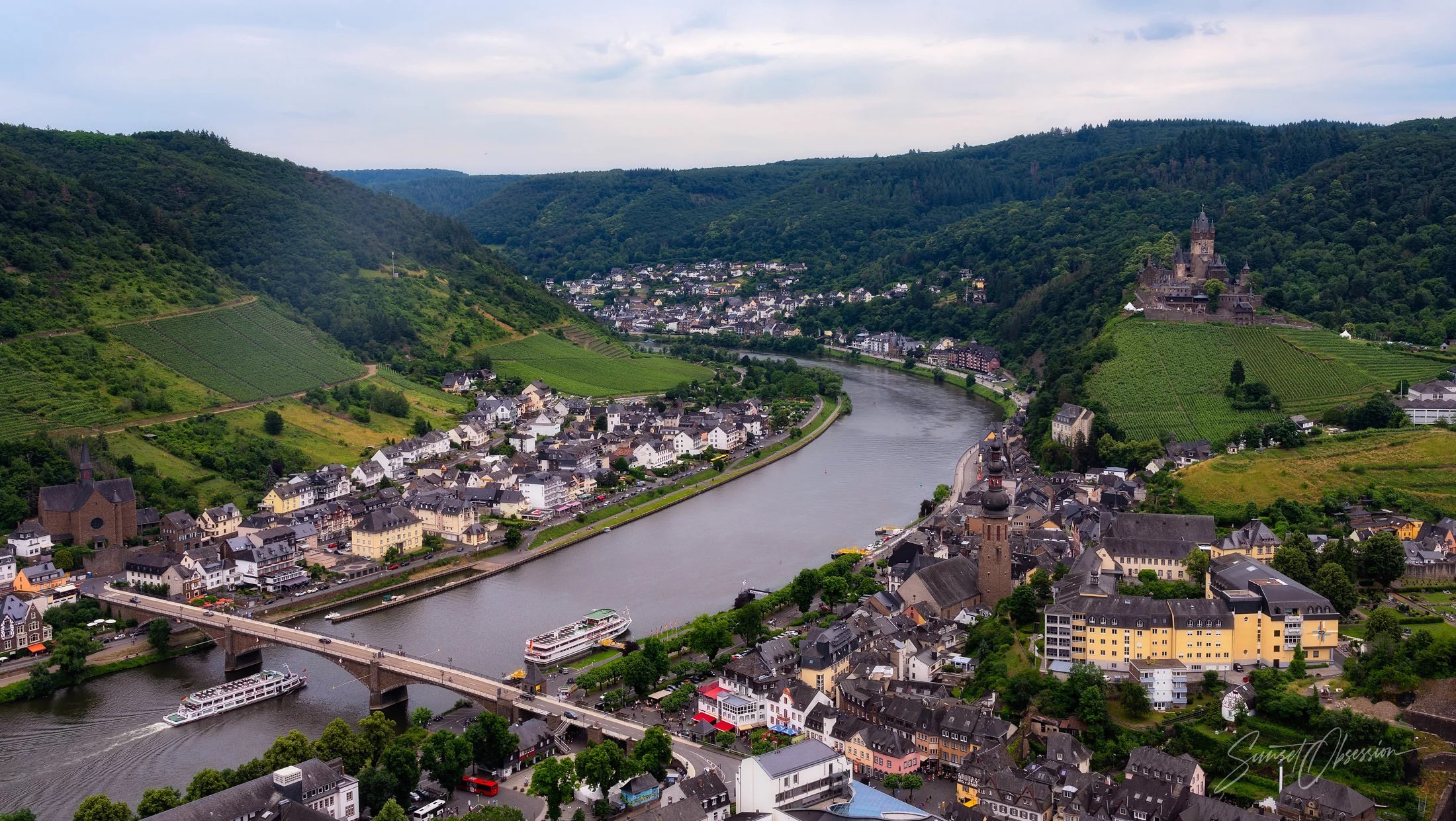 View from the Pinnerkreuz Observation Deck lacks a bit of oompf on an overcast day
