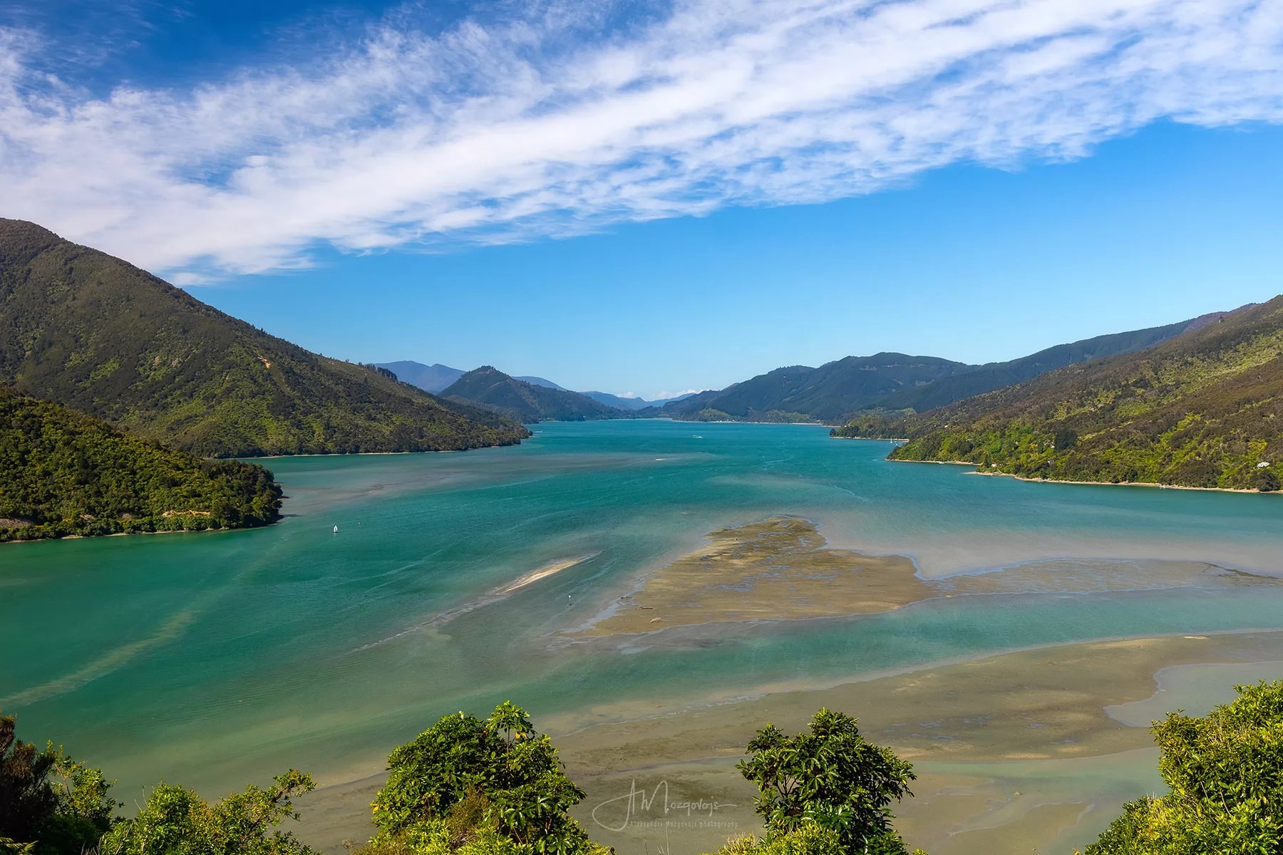 View from Cullen Point at the end of Queen Charlotte Drive