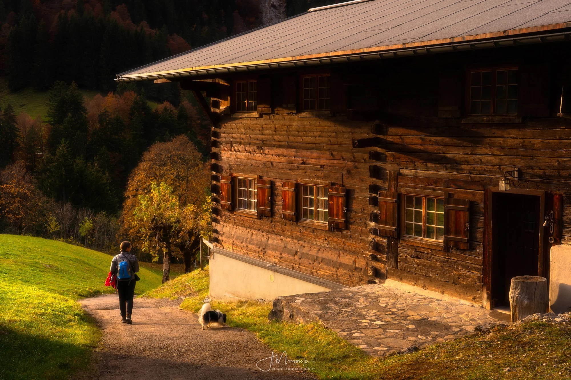 Autumn eveining in Stillachtal Valley