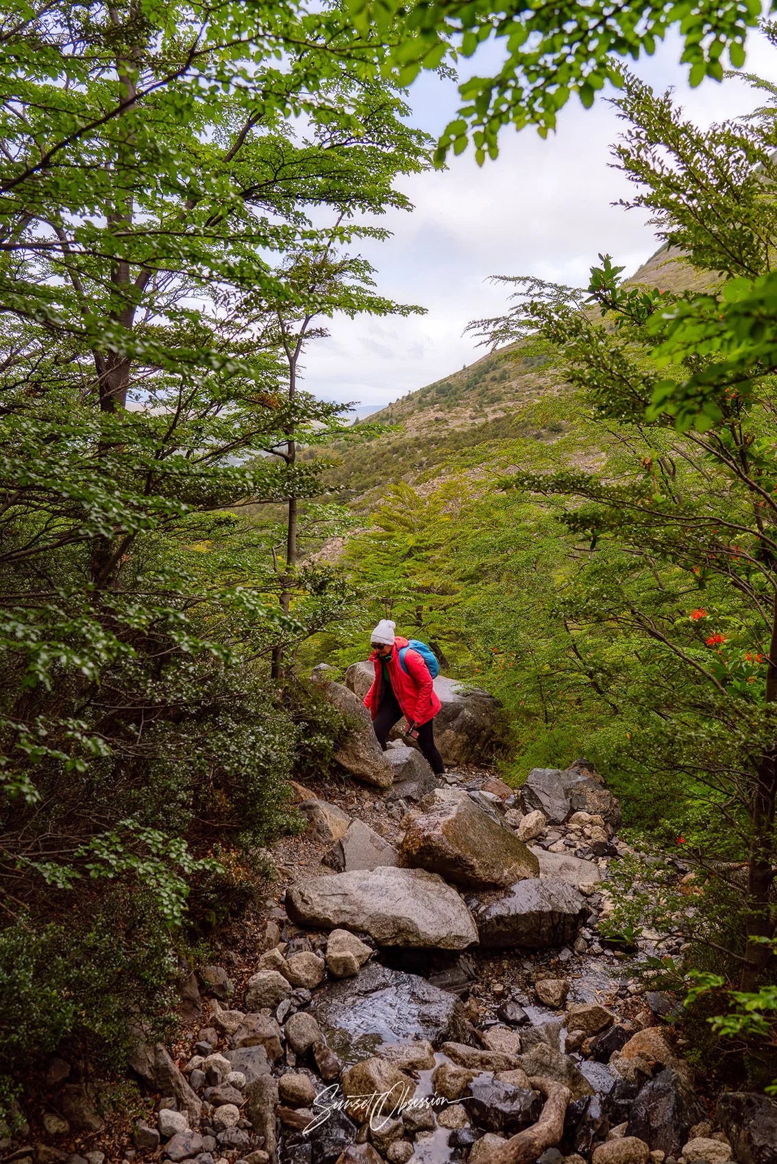 En route to Mirador Valle del Francés, French Valley Hike