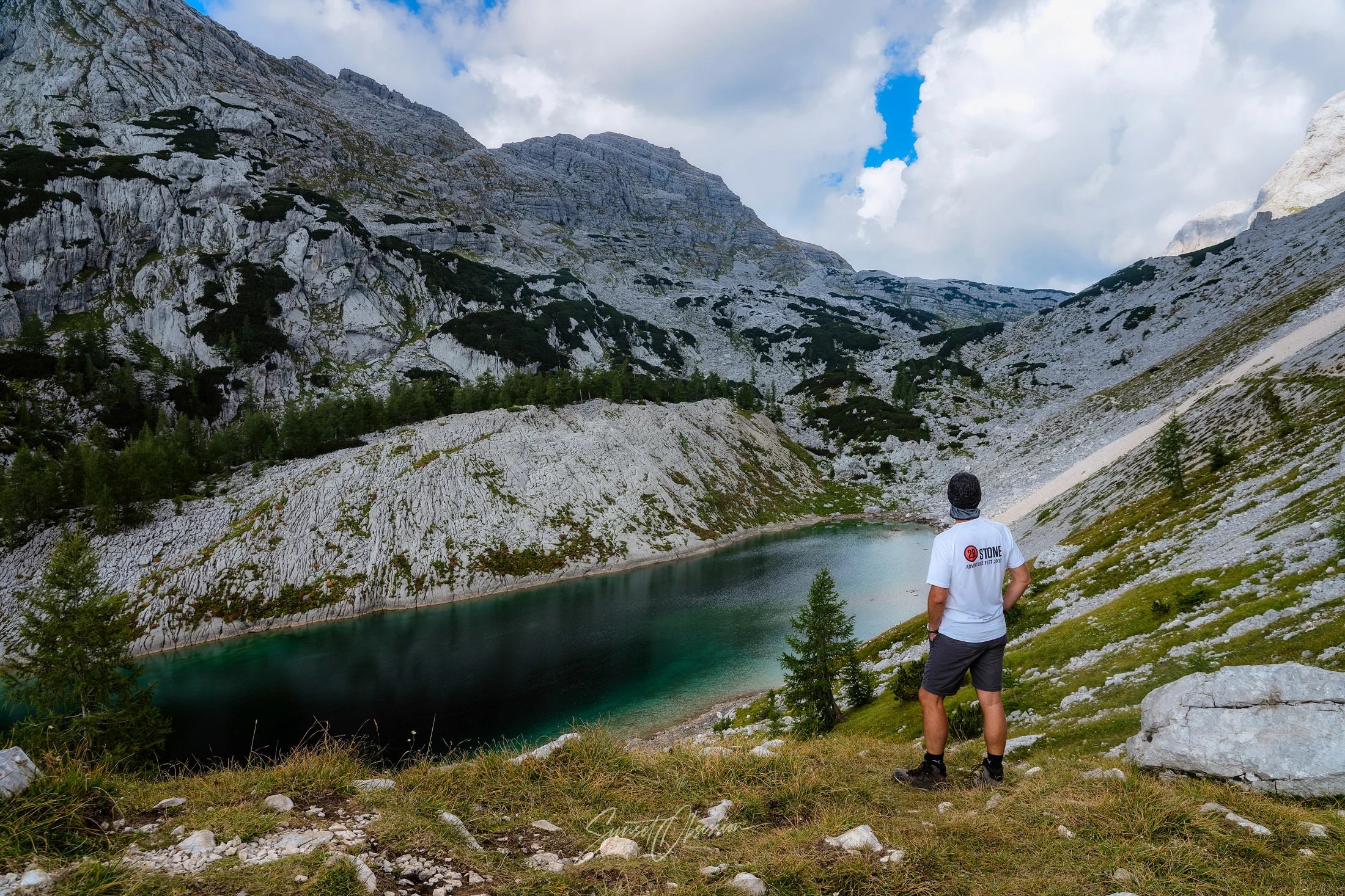 Jezero v Ledvicah lake in Triglav National Park, Slovenia