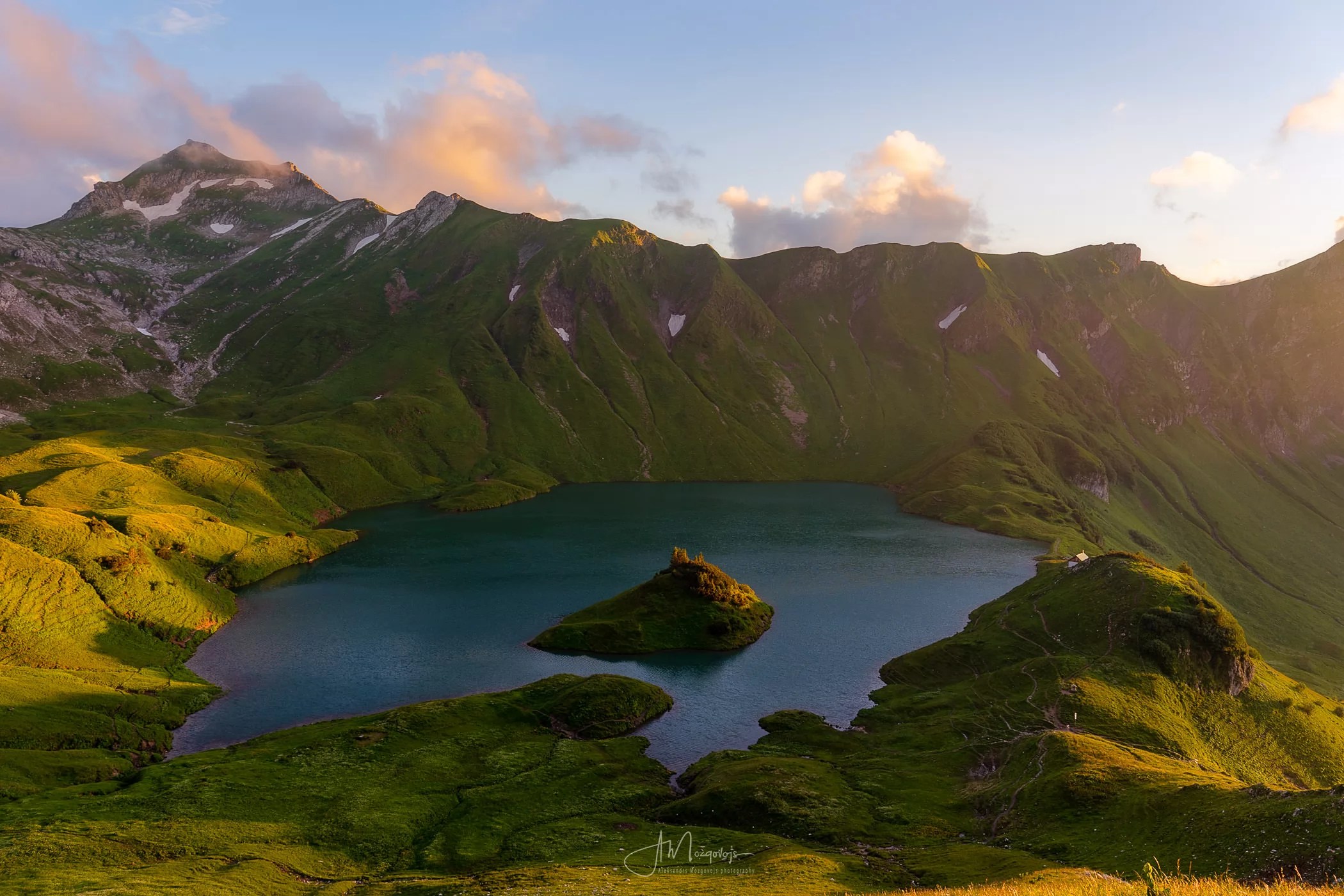 A view of Germany's highest alpine lake