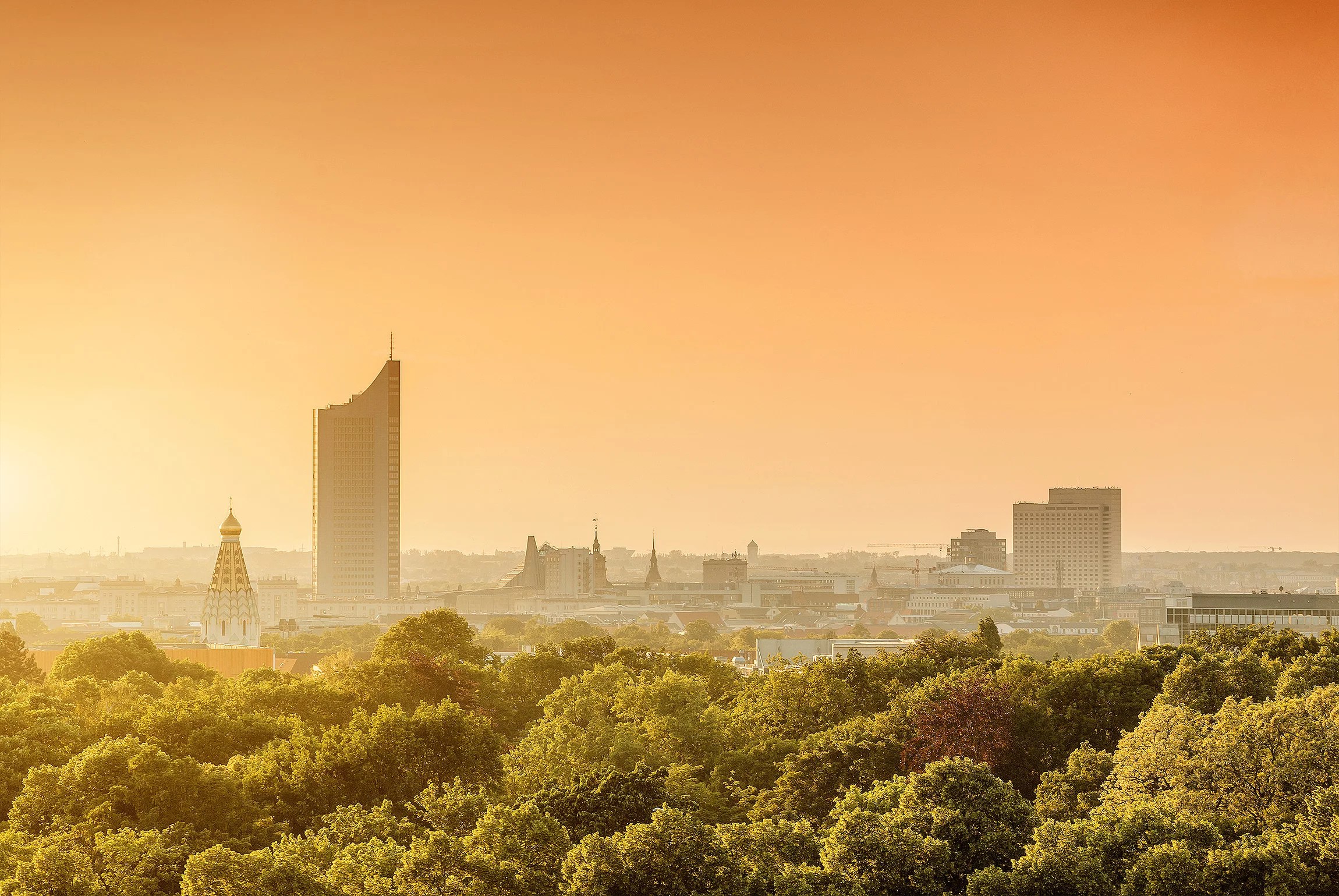 Leipzig skyline