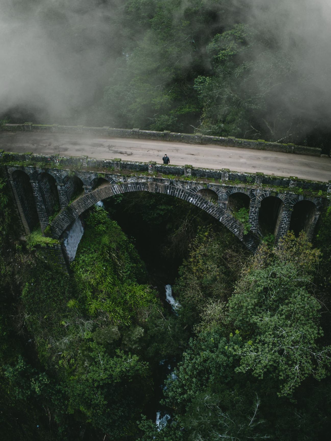 This old bridge near Faial is a famous drone photography spot on Madeira
