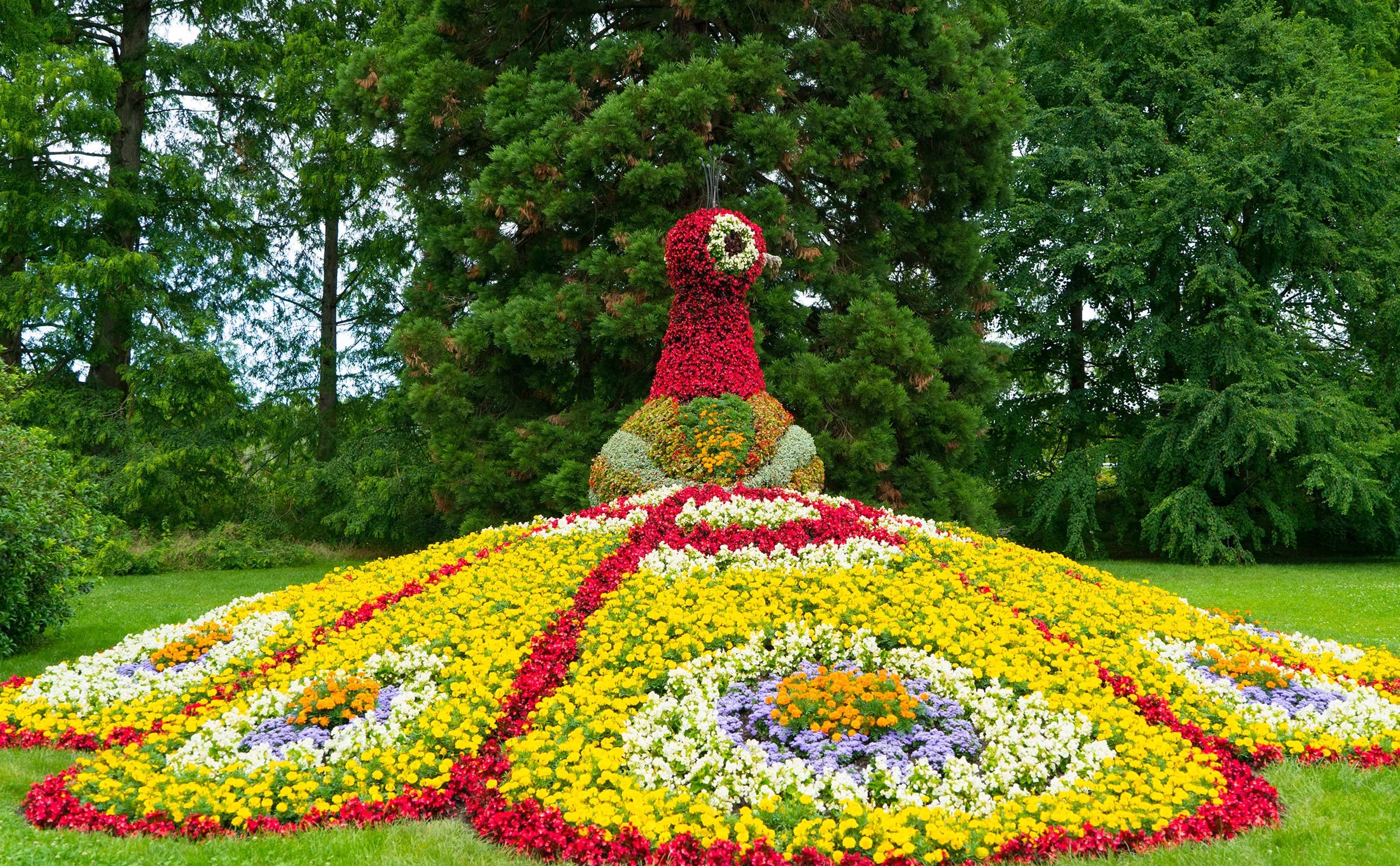 Mainau is famous for its impressive flower installations