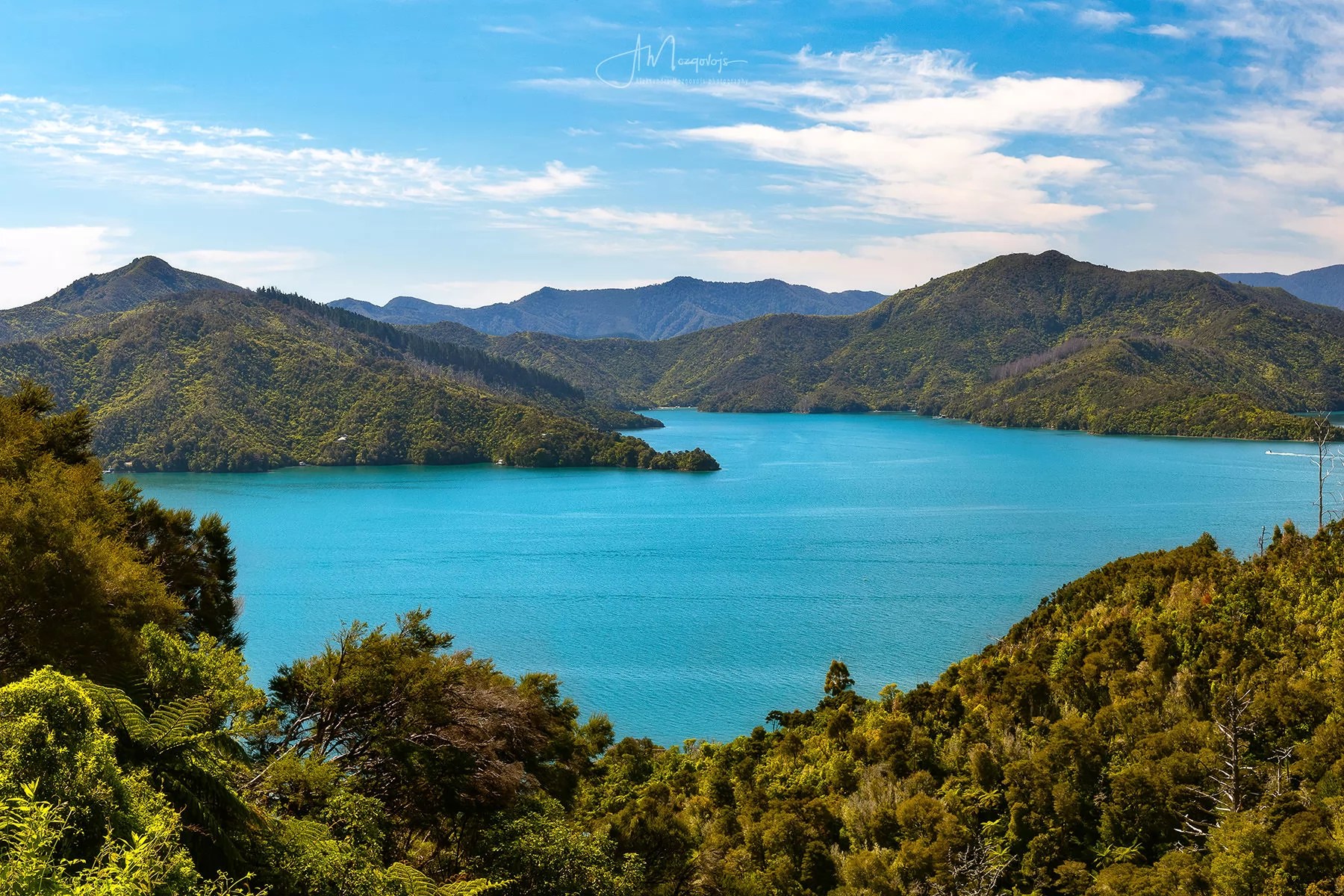 View from Queen Charlotte Drive when driving from Kaikoura to Wharariki