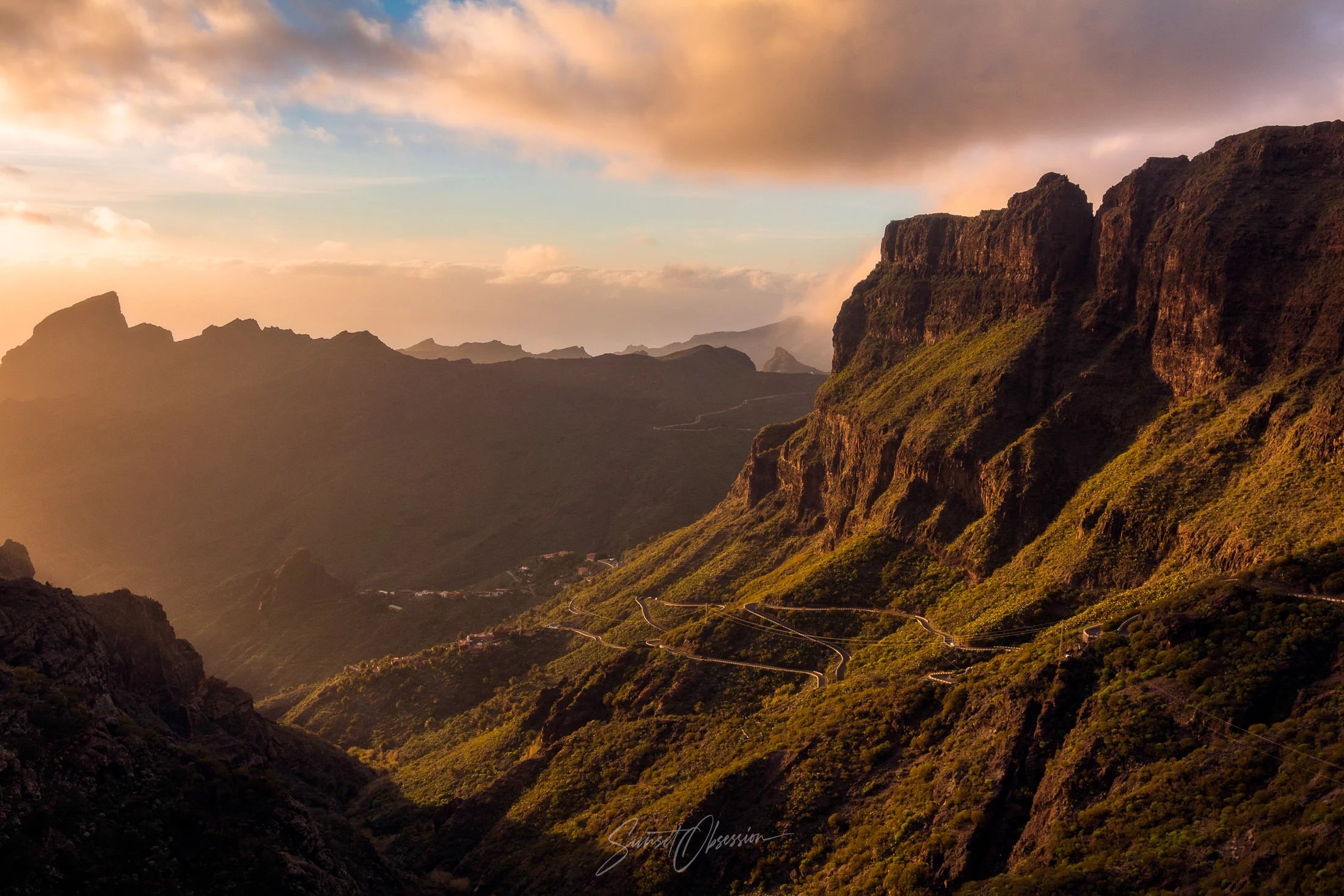 Soft afternoon light in the Masca Gorge, Tenerife, Canary Islands