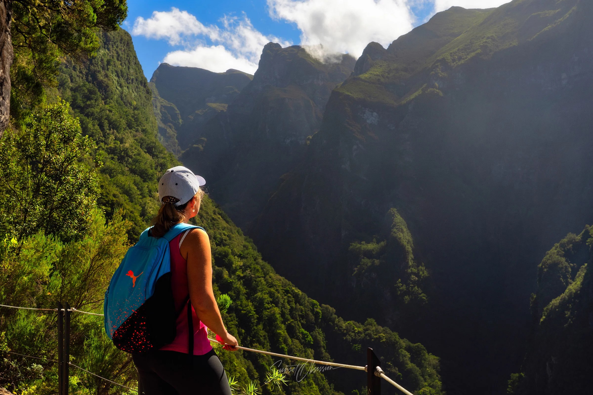 One of the beautiful mountain valleys in Madeira