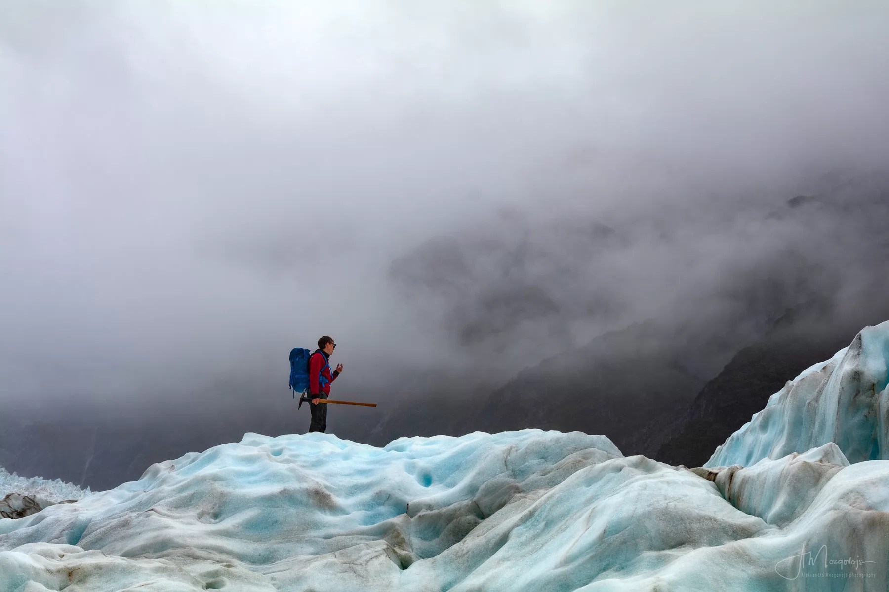 Walking on Ice at Fox Glacier