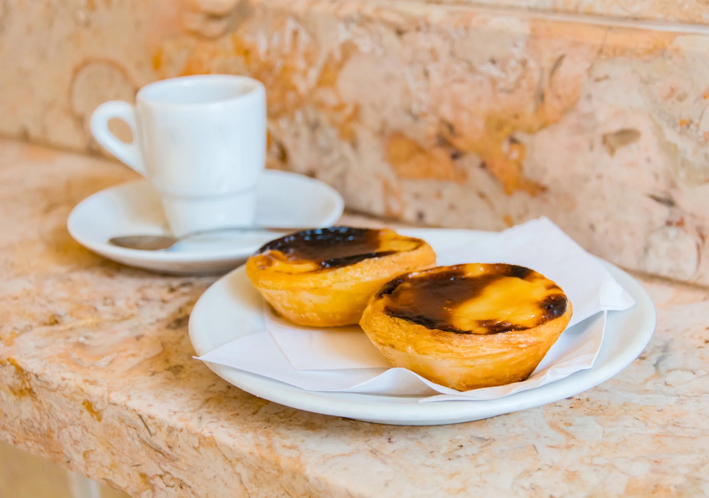 Pastel de Nata with coffee is my favorite Portuguese breakfast