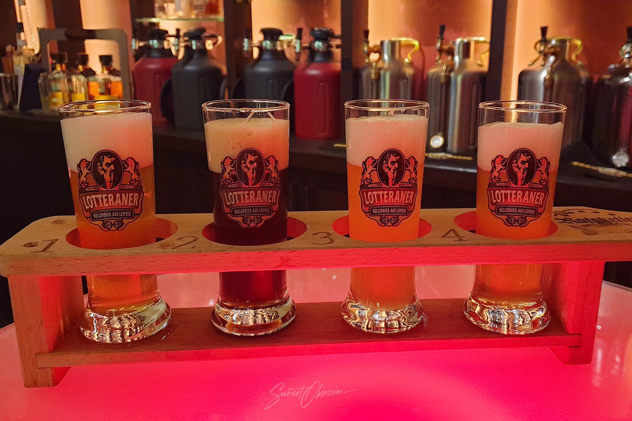 Ratskeller brewery beer sample in Leipzig