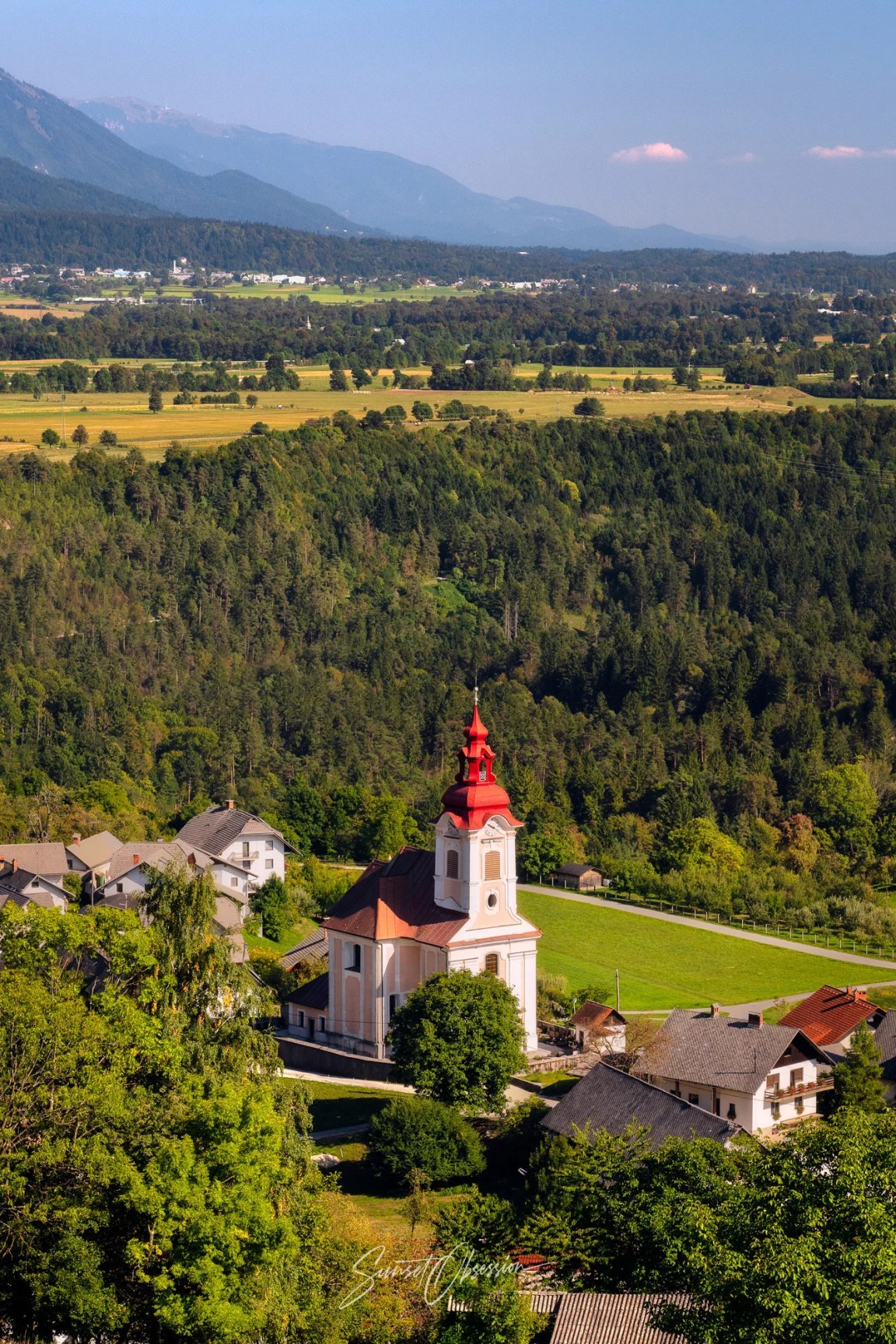 View of St. Katherine Church on the hike back (southern route)