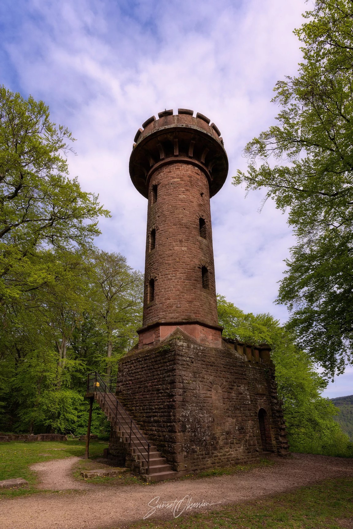 St Stephan Watchtower on the Heiligenberg hill near Heidelberg