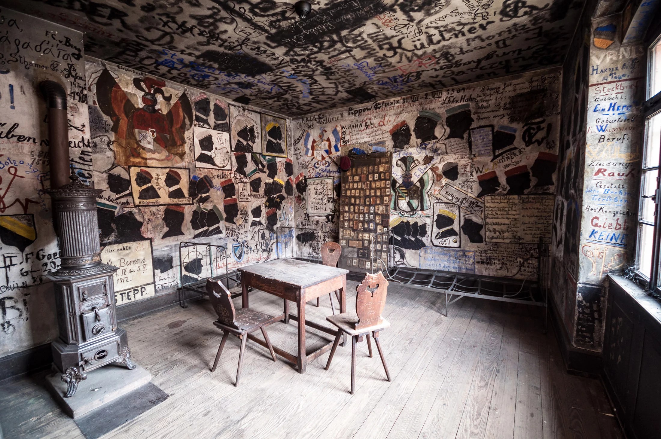 Inside the student prison, Heidelberg