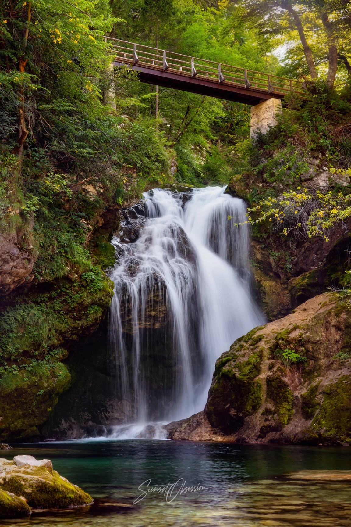 Šum Waterfall in Vintgar Gorge, Slovenia