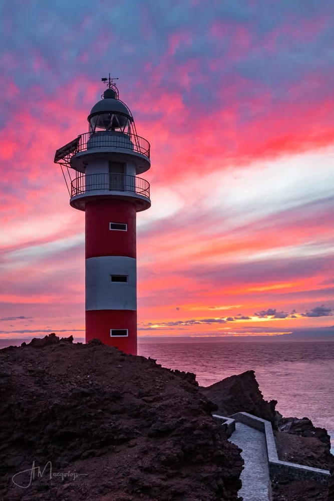 Punta de Teno lighthouse and the stunner of a sunset, Tenerife