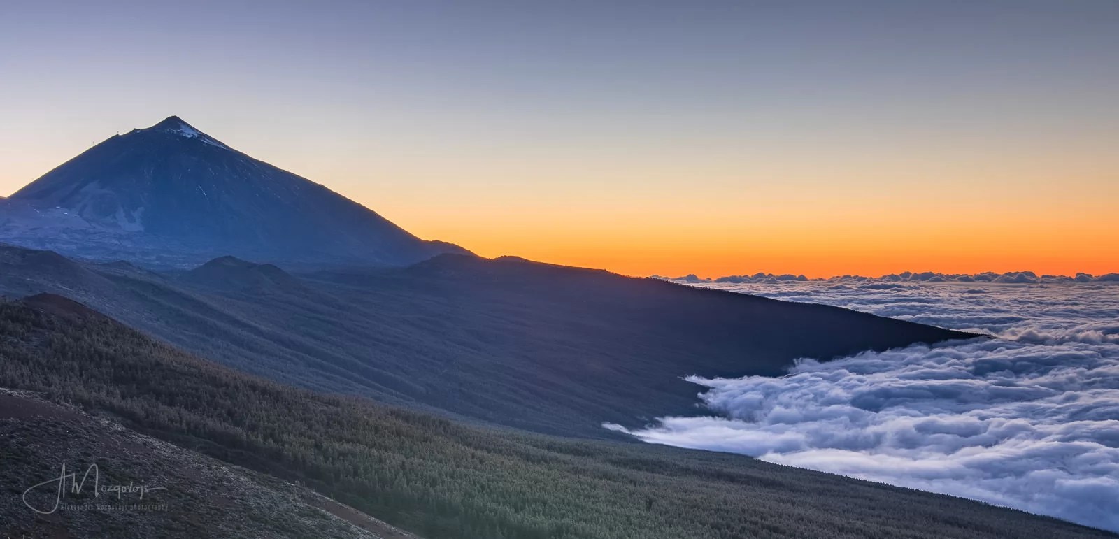 Atmospheric inversion at Mirador de Chipeque