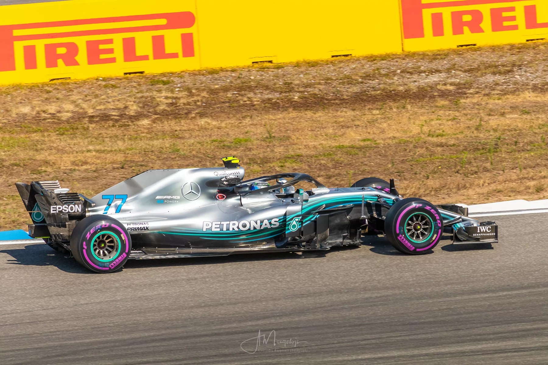 Valtteri Bottas is on track