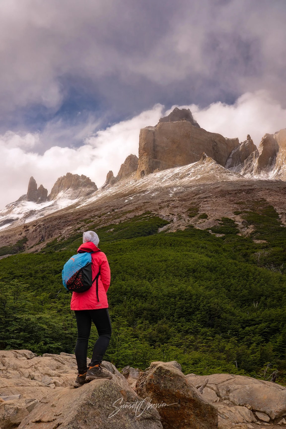 Adoring the view at Mirador Valle del Francés