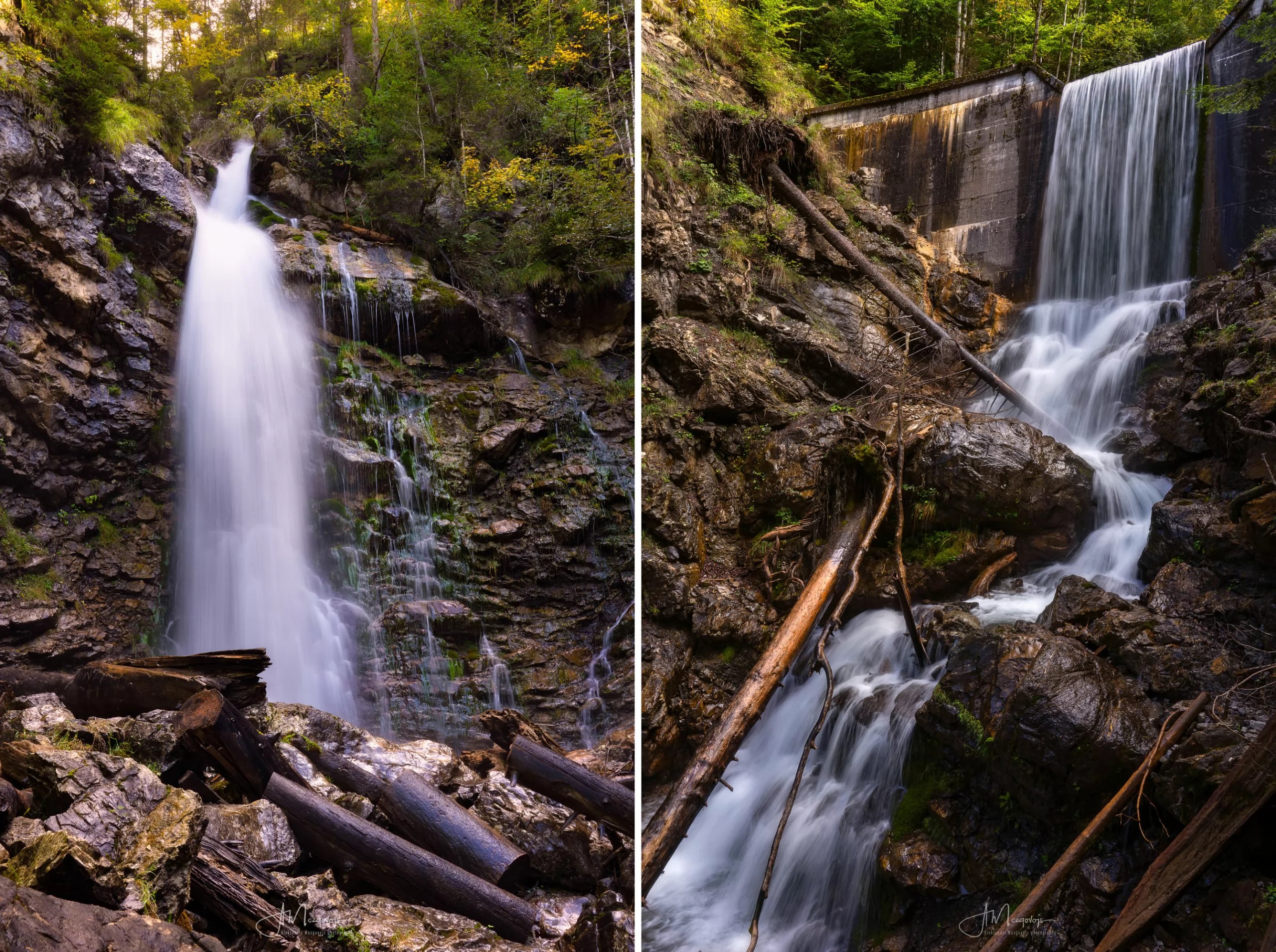 Waterfalls near Oberstdorf, Allgäu
